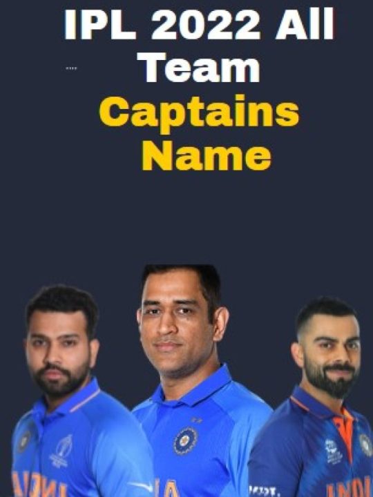 IPL 2022 All Team Captain Name List