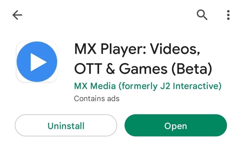 mxplayer app download