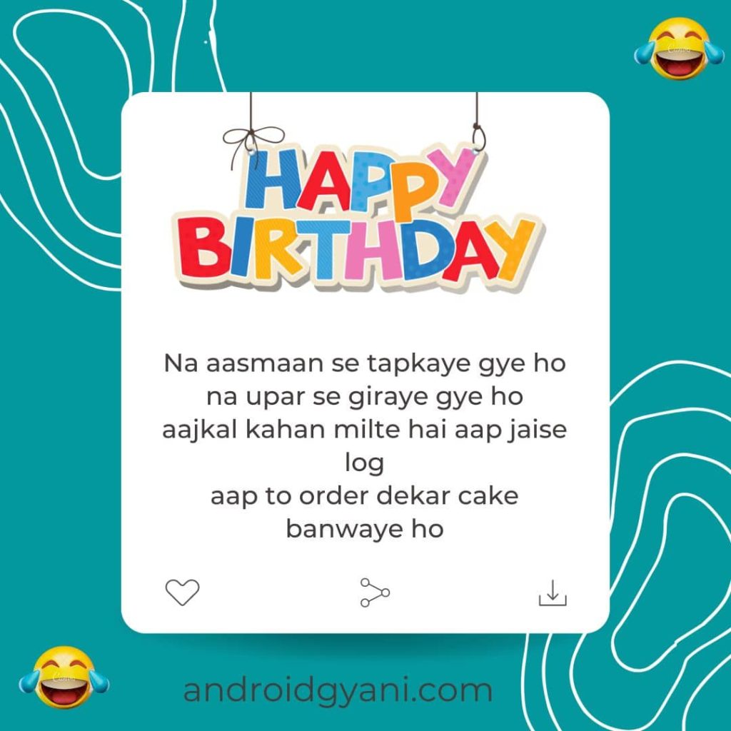 funny birthday wishes in hindi 2022